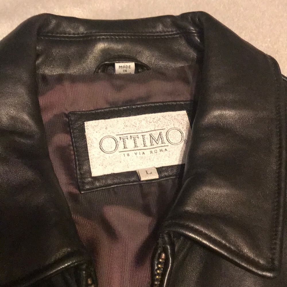 Men’s leather jacket - Picture 3 of 3